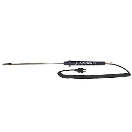 Digi-Sense Type-J, Air /Gas Probe, 8.5"L, Mini-Conn 08517-75